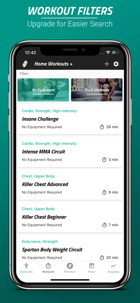 Spartan Home Workouts - Pro - Health & Fitness App | MWM