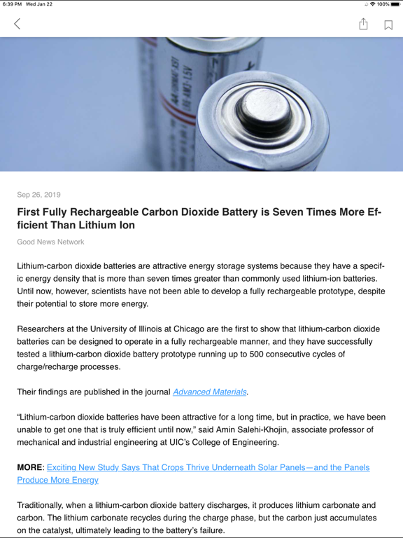 Good News Network iPad screenshot 4 - News app