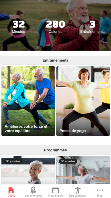 Screenshot #1 pour Exercices pour séniors
