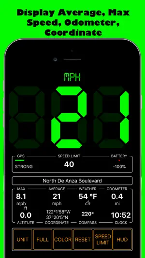 GPS Speedmeter mph kmh screenshot 4