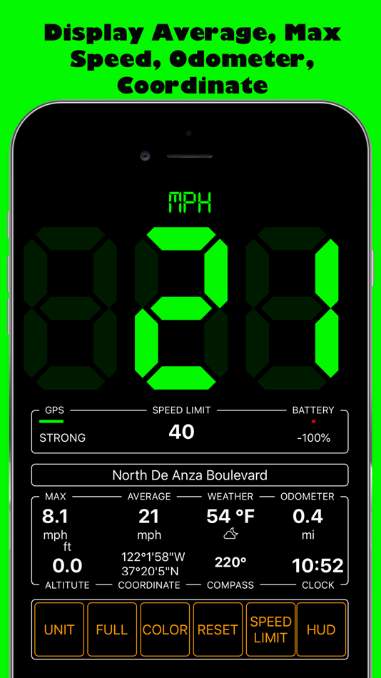 #4. GPS Speedmeter mph kmh (iOS) 由: Matrix Software Co.