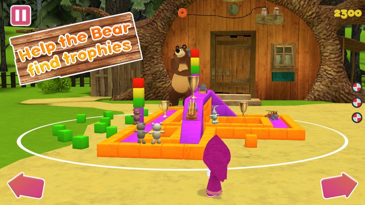 Masha and the Bear:Ball game3D screenshot-0