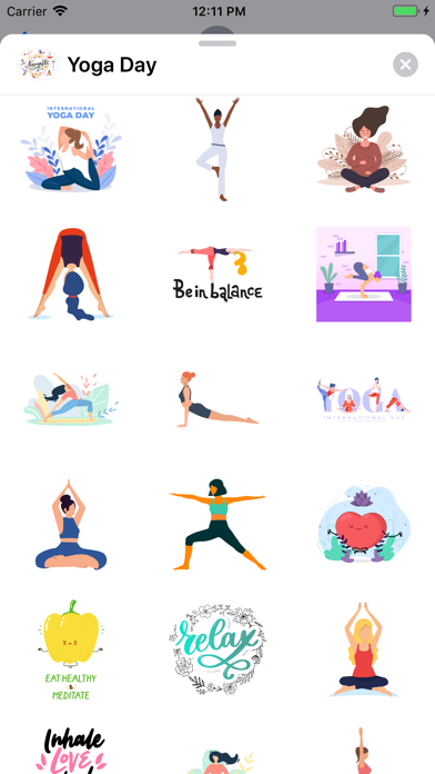 Screenshot #2 pour International Yoga Day Sticker
