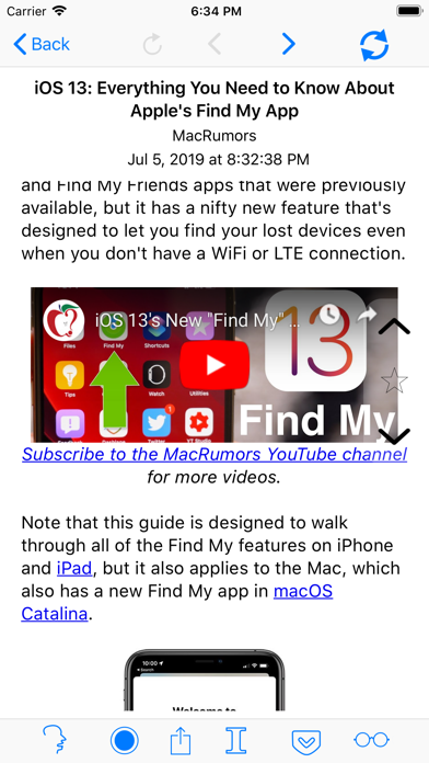 Feedbag screenshot