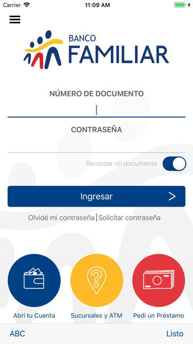 Banco Familiar Screenshot