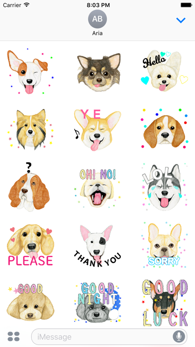 Many Animated Dog Breeds Emoji screenshot 2