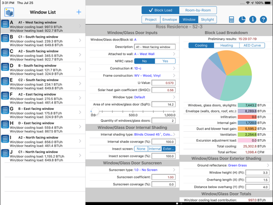 HVAC ResLoad-J iPad screenshot