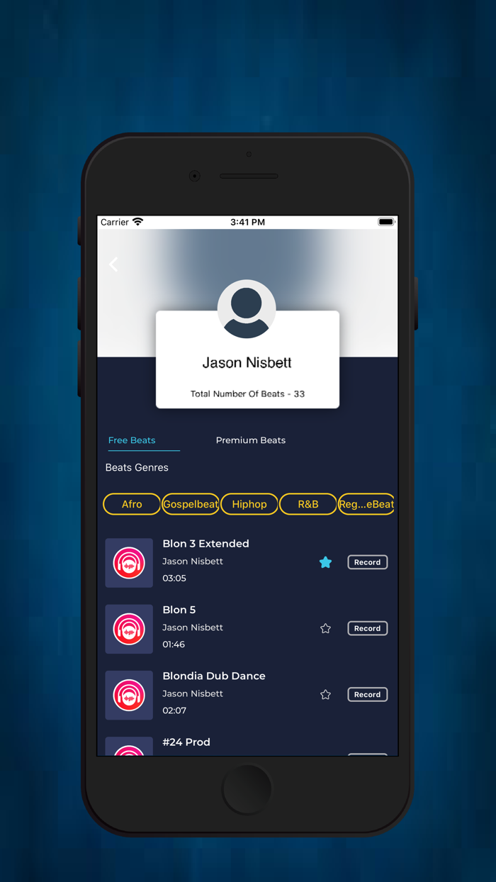 vibesR - song recording tool