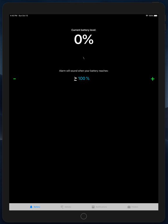 Screenshot #4 pour Battery Life Alarm & Reminders