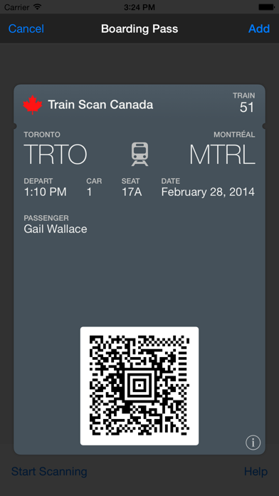 TrainScan Screenshot