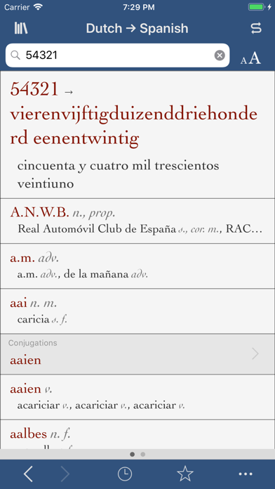 Ultralingua Dutch-Spanish Screenshot