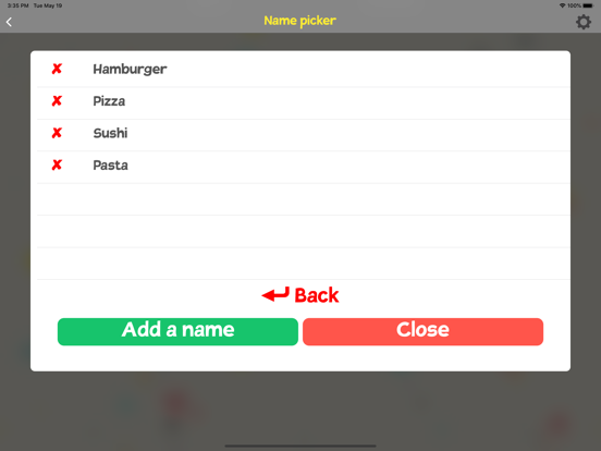 Random generator : name,number iPad screenshot 8 - Entertainment app