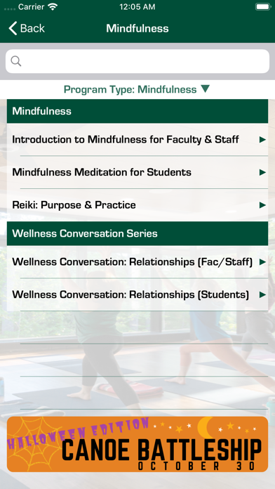 Screenshot 4 of William & Mary Wellness App