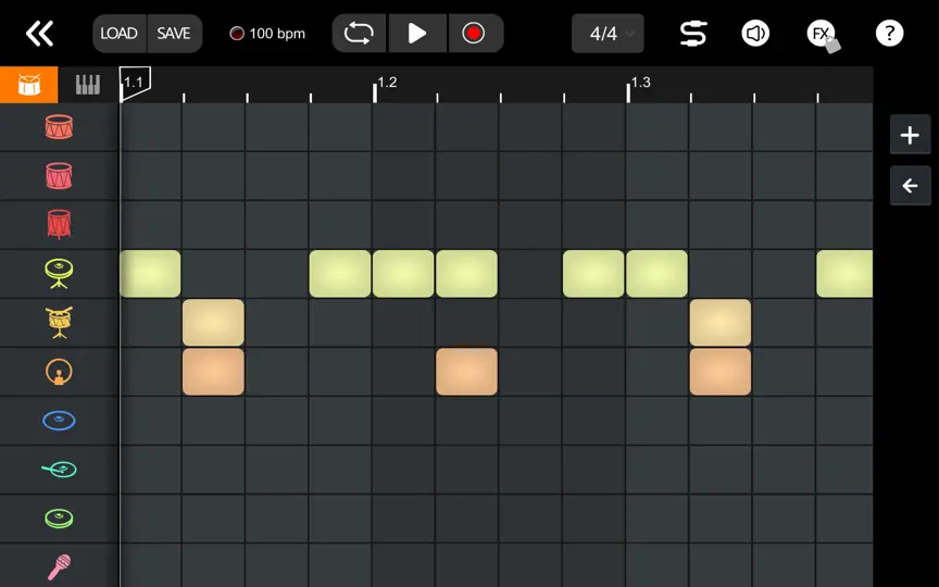 Capture d'écran de X Drum - Drum & Piano sur iPhone 5