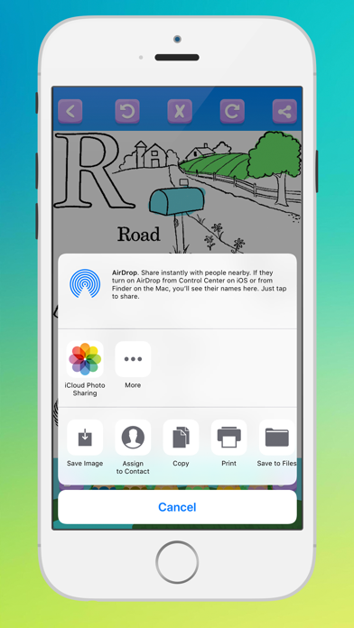 Coloring Book Letters Screenshot
