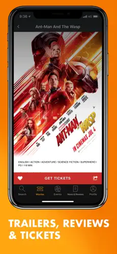 Captura 4 Popcorn: Movie showtimes iphone