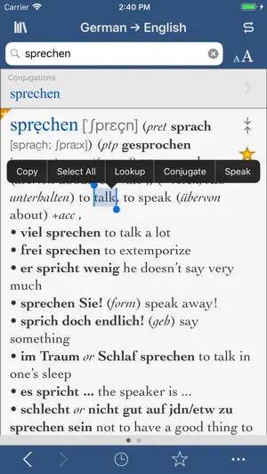 Collins German-English screenshot 1