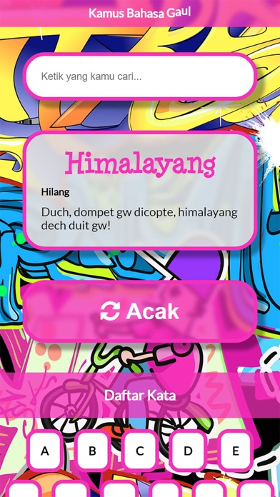 Screenshot #1 pour Kamus Bahasa Gaul Terbaru