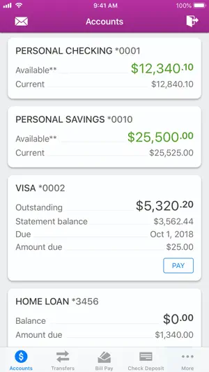 1ST SUMMIT Mobile Banking screenshot 2