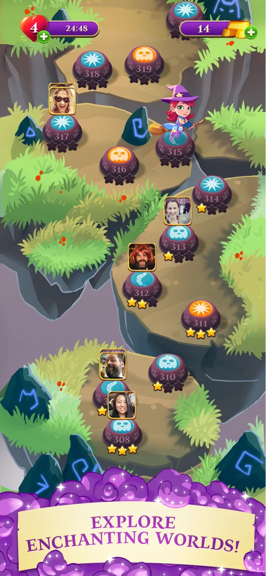 Bubble Witch 3 Saga screenshot 4