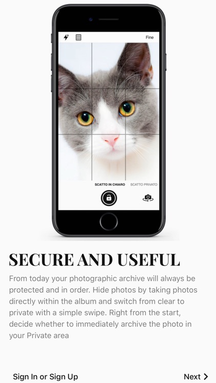 Camazing, chat and photo vault