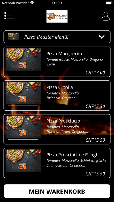 Screenshot #2 pour Pizzeria Merkur Allschwil