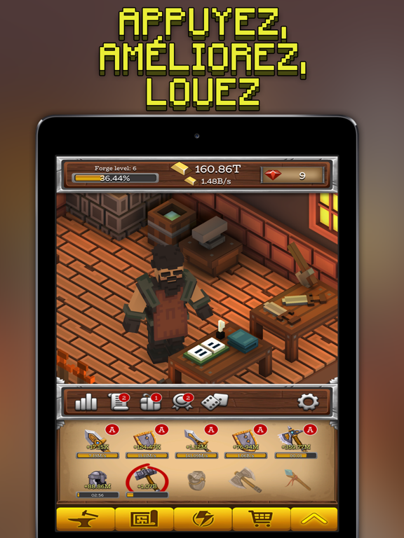 Screenshot #6 pour ForgeCraft - Idle Tycoon