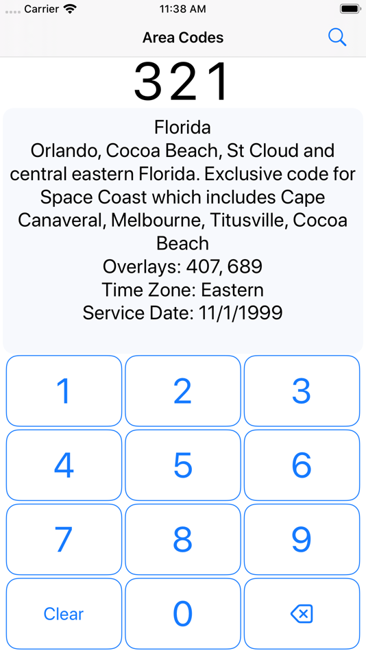 Area Codes - 4.0.7 - (iOS)