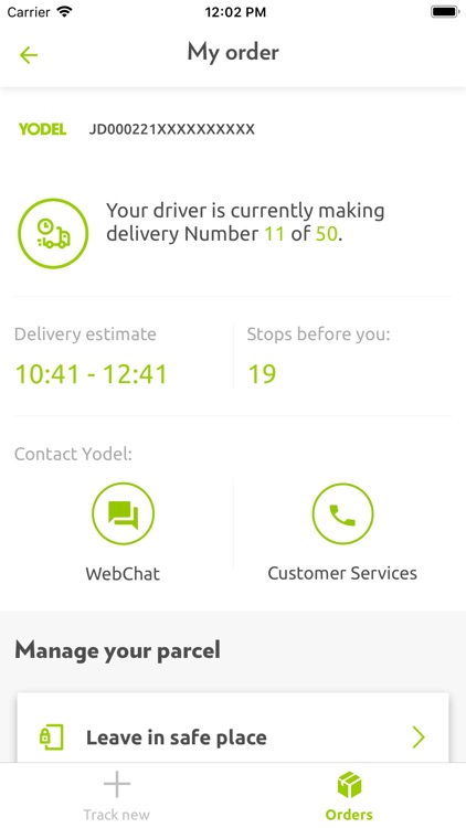 Yodel parcel manager screenshot-3