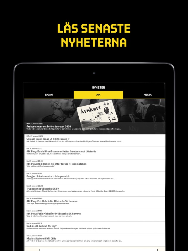 AIK Fotboll Live i App Store
