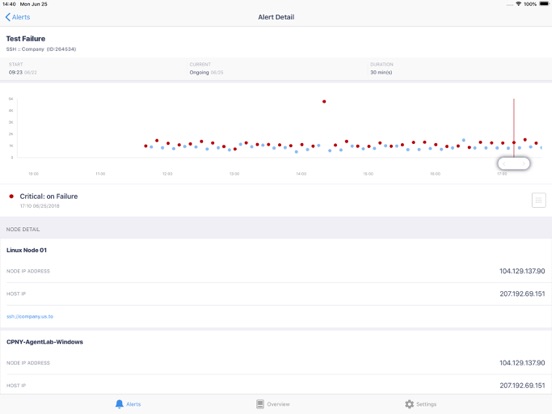 Catchpoint iPad screenshot 2 - Business app