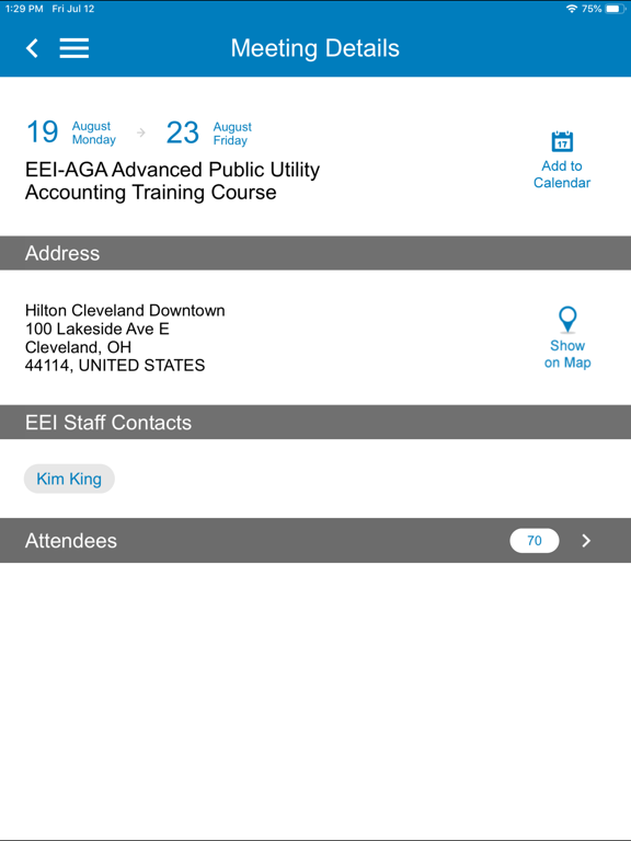 Edison Electric Institute App iPad screenshot 1 - Business app