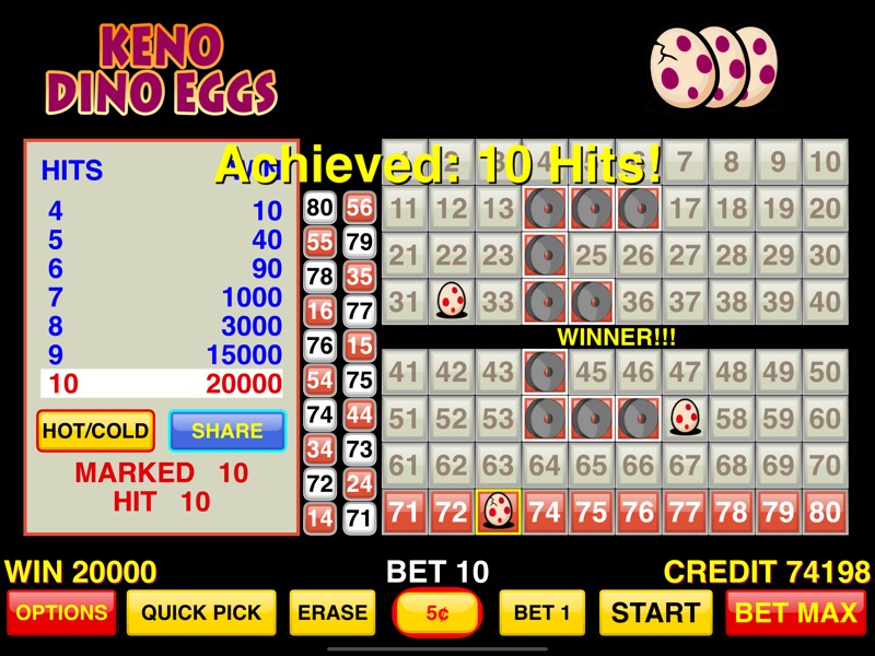 Keno Dino Eggs screenshot 7