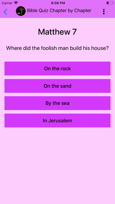 Bible Quiz Chapter By Chapter screenshot 3