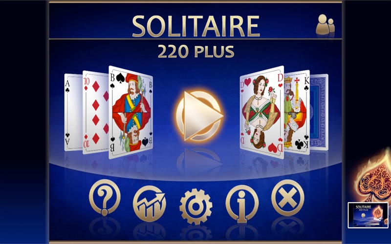 solitaire 220 plus iphone screenshot 1