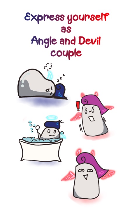 DM Angel and Devil Stickers