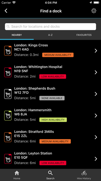 Brompton Bike Hire Screenshot