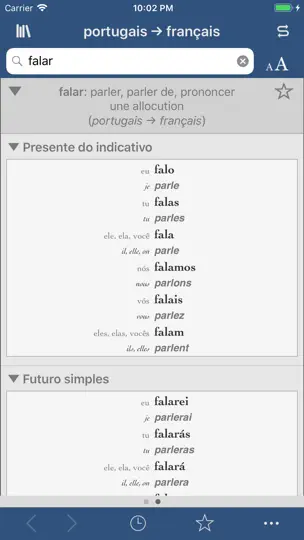 Capture d'écran de Ultra Français-portugais sur iPhone 2