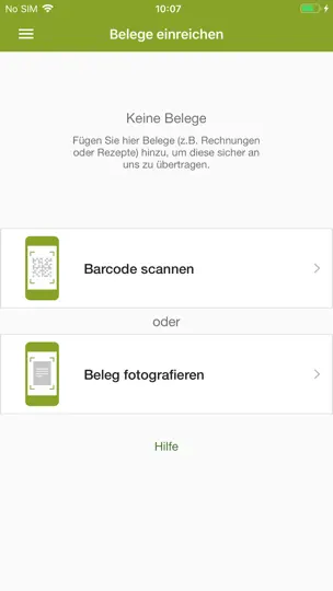 Screenshot von Meine DKV (old) auf dem iPhone 4