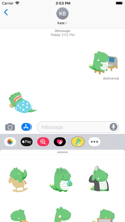 Green Crocodile Animated