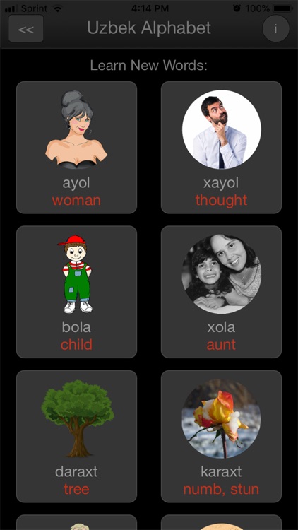 Uzbek Alphabet screenshot-5