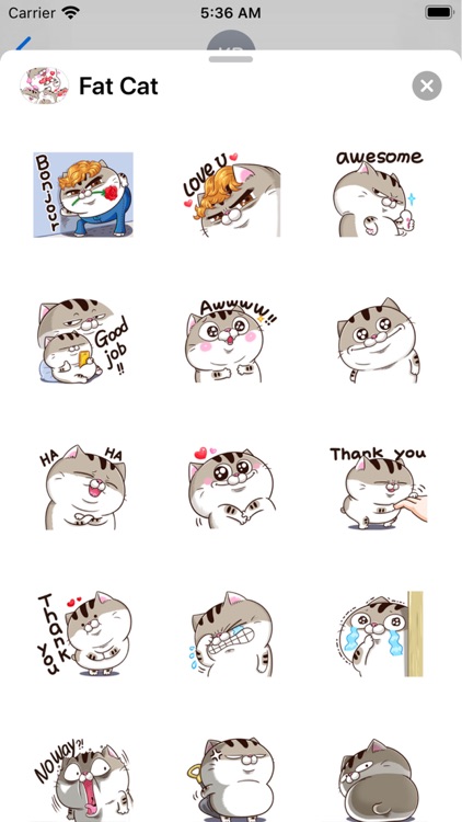 #1 Funny Fat Cat Stickers
