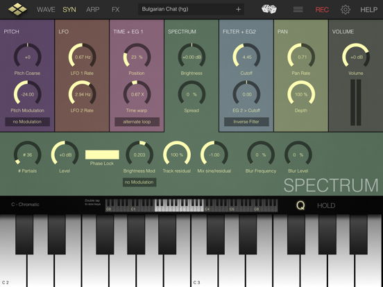 Poseidon Synth iPad app afbeelding 6