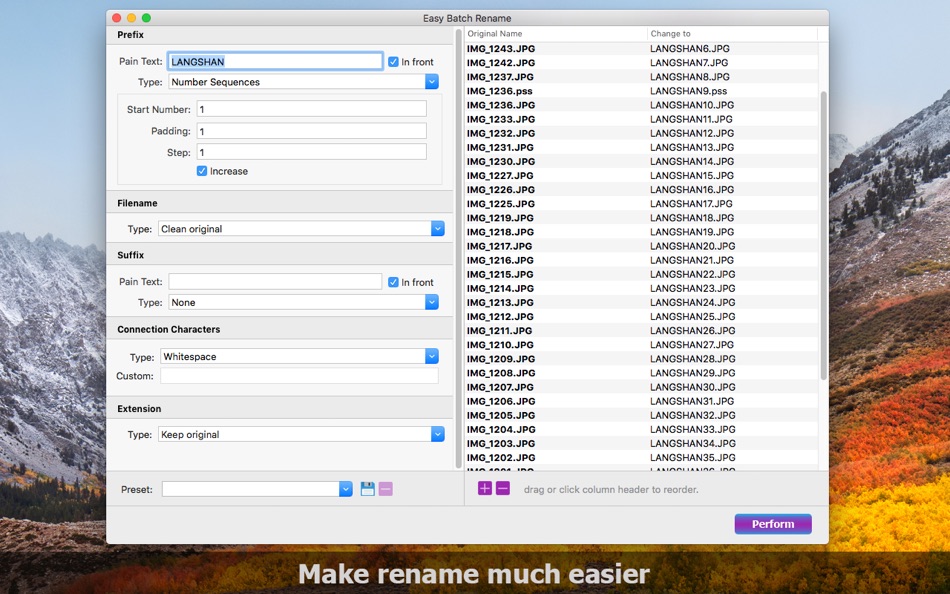 #1. Easy Batch Rename (macOS) 게시자: SEASOFT LTD.