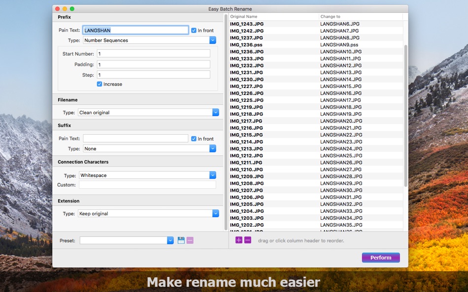Easy Batch Rename - 1.0 - (macOS)