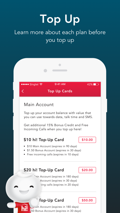 Singtel Prepaid hi!Appのおすすめ画像3