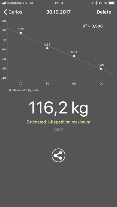 Screenshot #3 pour My Lift: Measure your strength