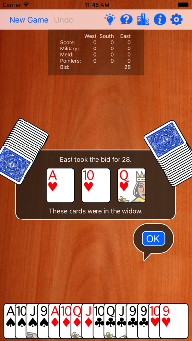 Cutthroat Pinochle Gold screenshot 4