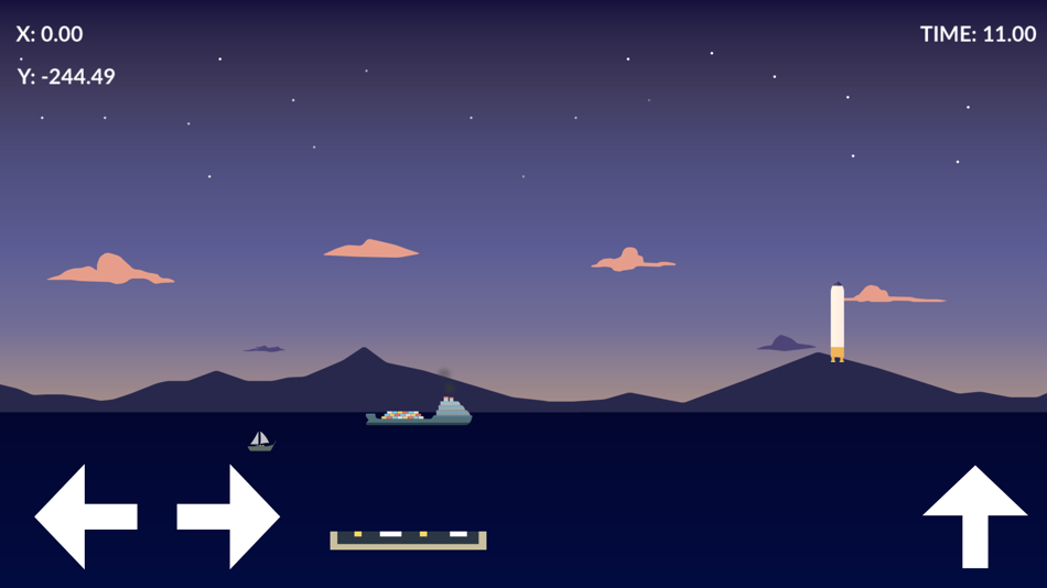 #2. Falcon Lander - SpaceX edition (iOS) Podle: Leonid Peancovschi