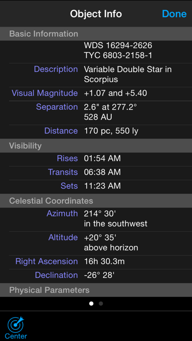 Celestron SkyPortal Screenshot